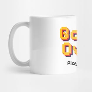 Game Over, Play Again Pixel Typography Mug